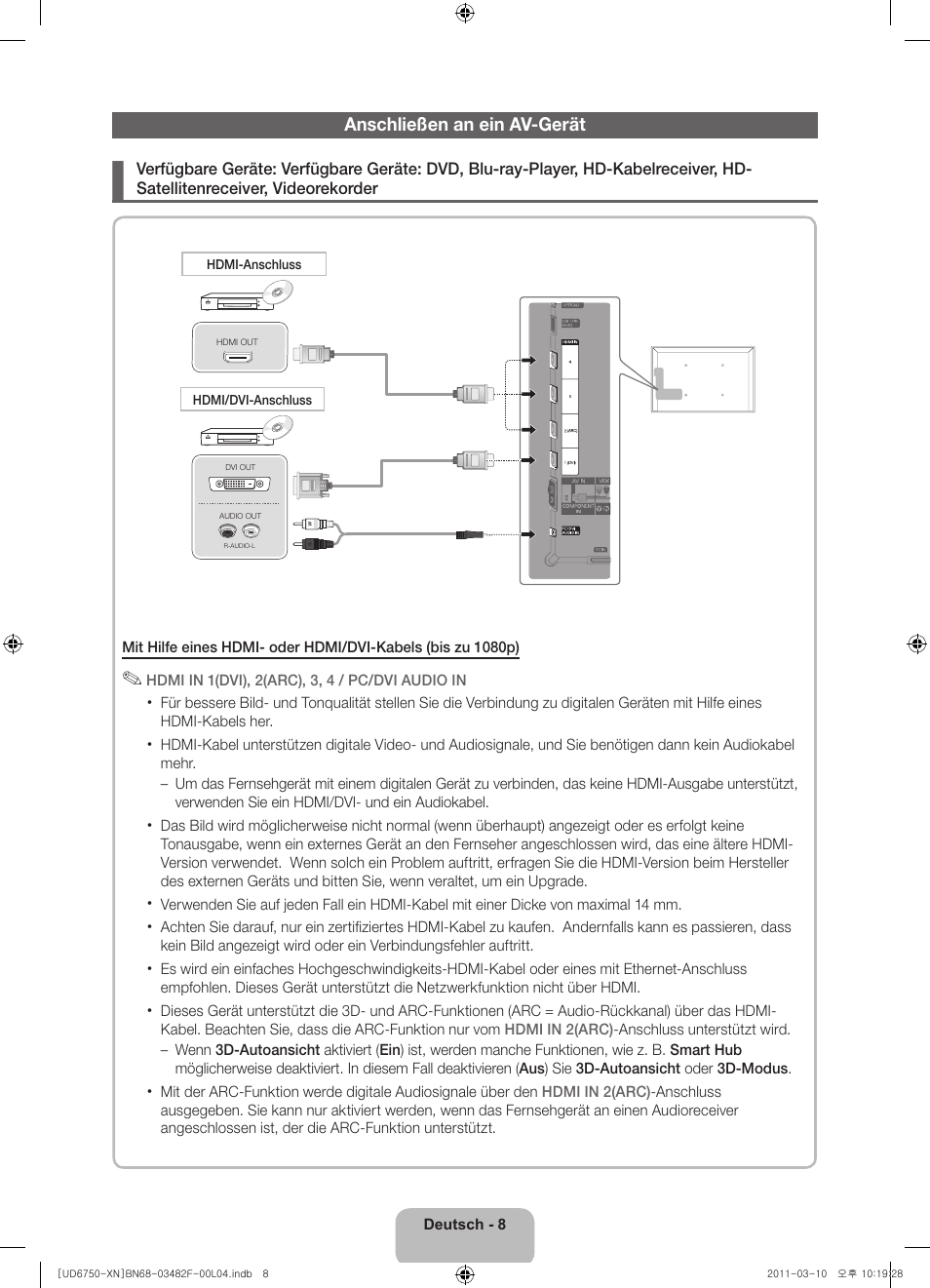 Samsung UE46D6750WS User Manual | Page 52 / 86
