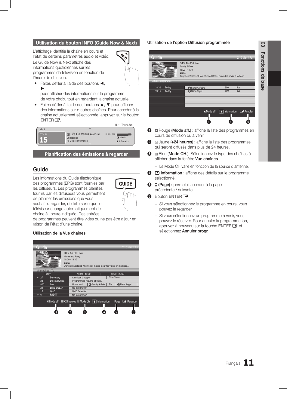 Fav.ch p.mode dual mts, Guide, Media.p | Samsung LE26C350D1W User Manual | Page 44 / 133