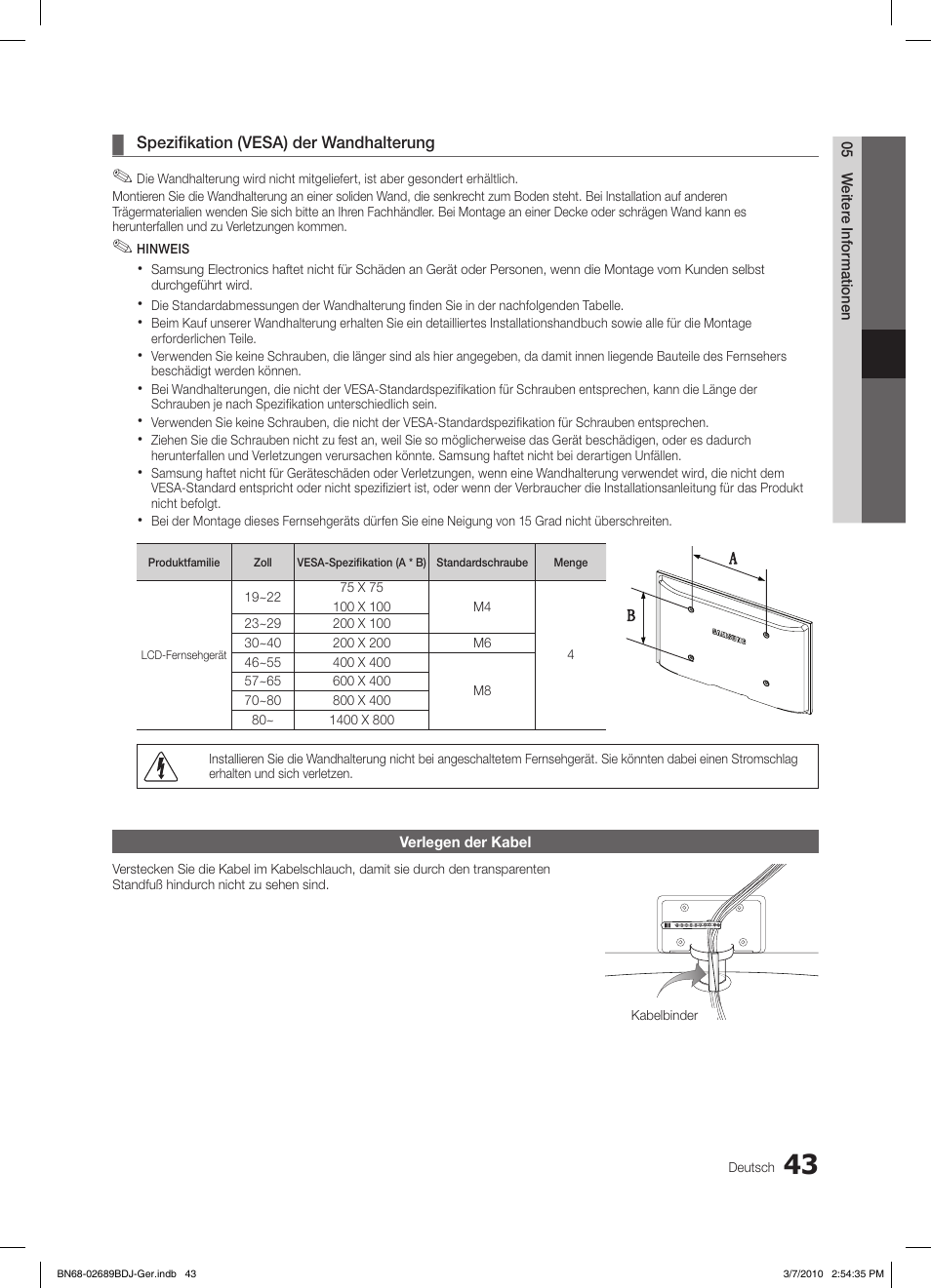 Samsung LE40C630K1W User Manual | Page 141 / 197