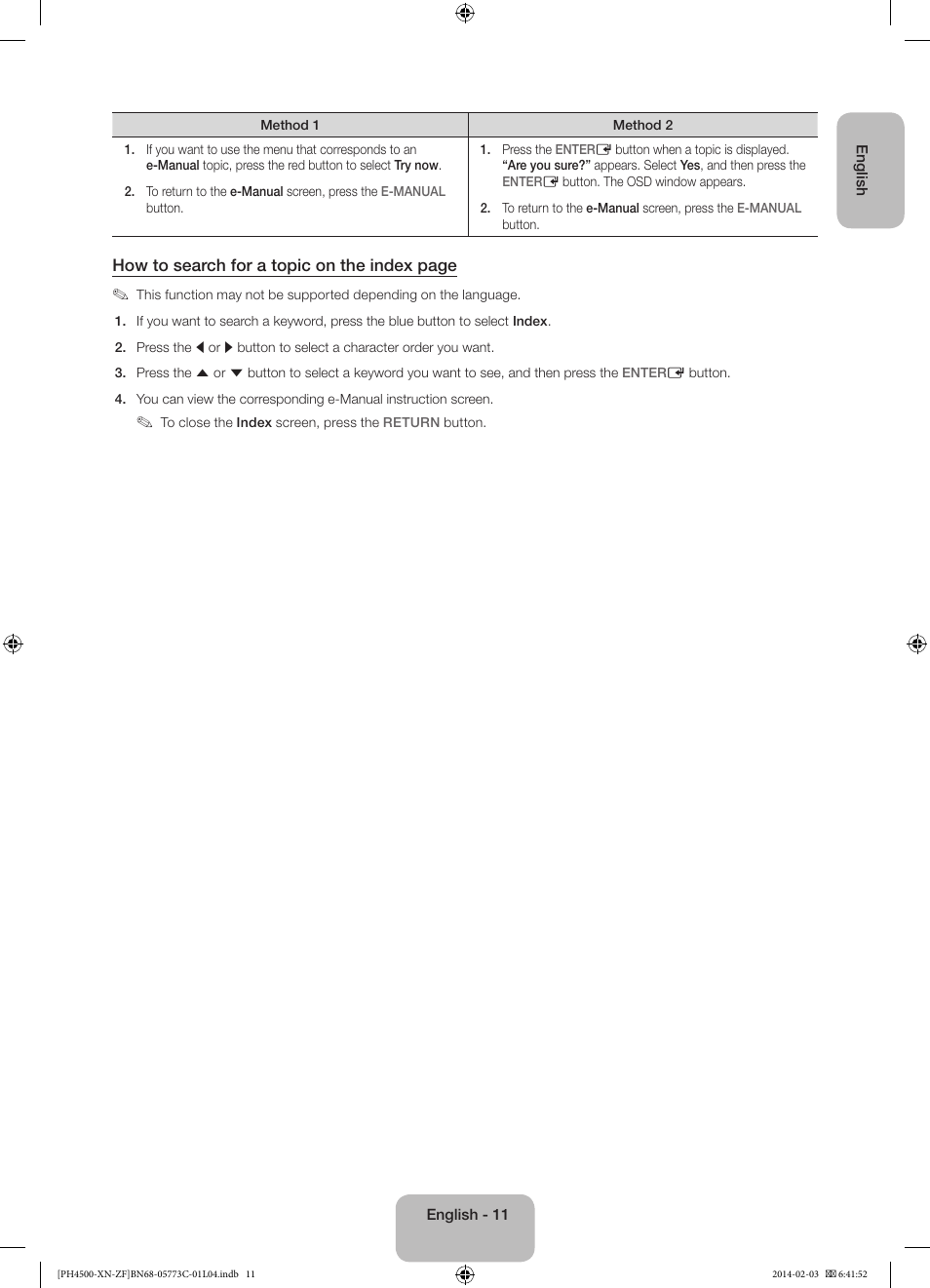 Samsung PE43H4500AW User Manual | Page 11 / 89