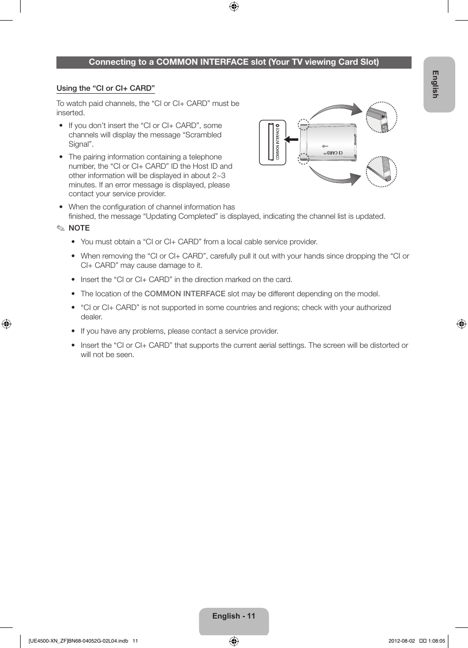 Samsung UE26EH4500W User Manual | Page 11 / 88
