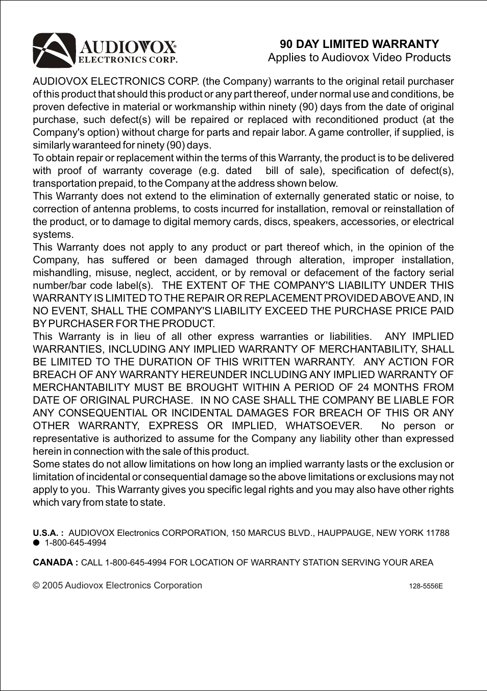Audiovox DT7 User Manual | Page 23 / 24