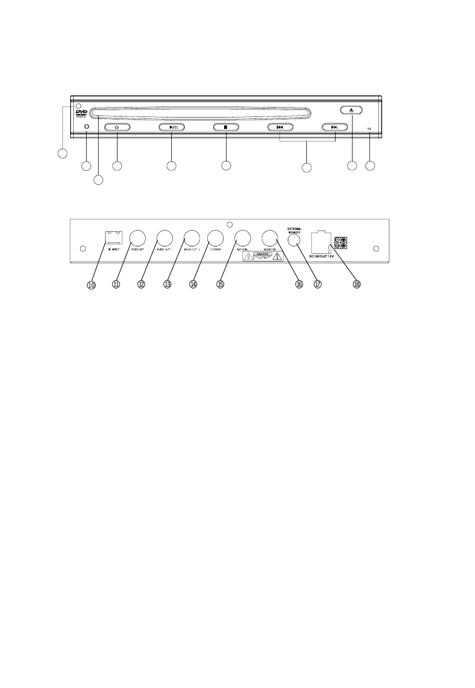 Bl bm bn bo bp bq br bs bt, D. controls main unit (refer to figure 1) | Audiovox AVDHD User Manual | Page 6 / 21