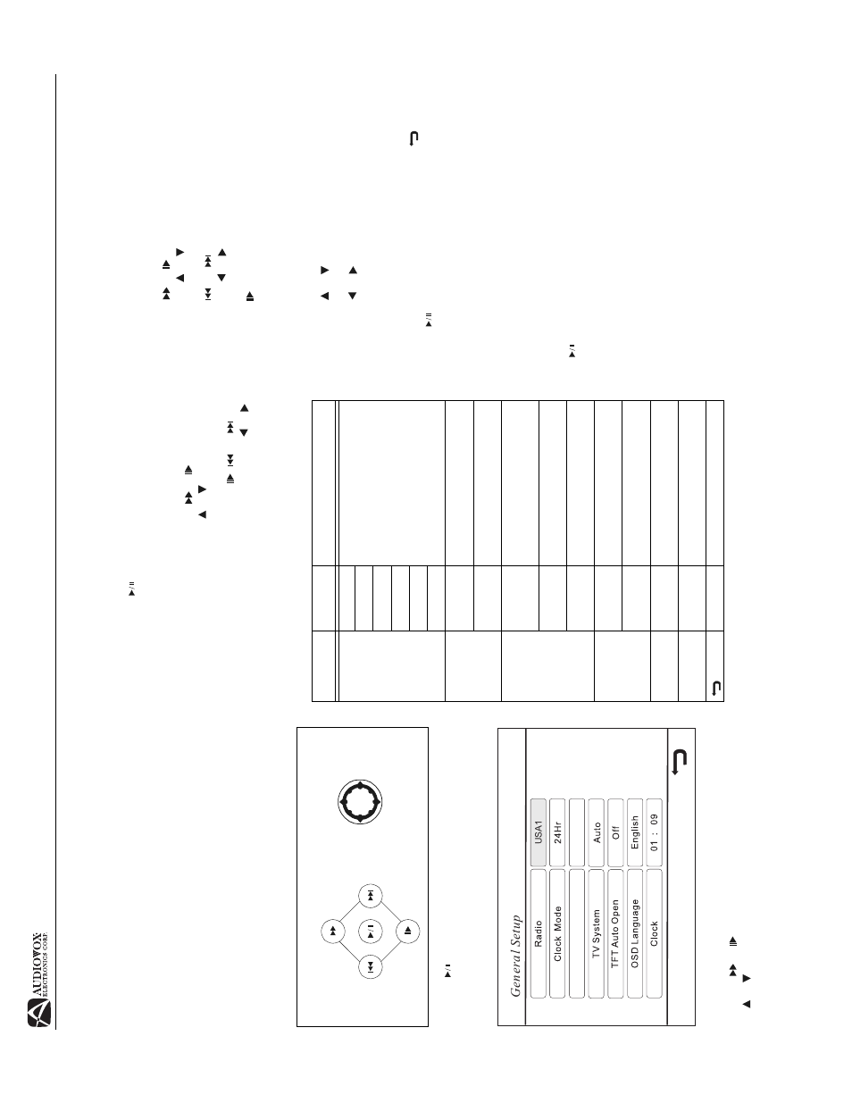 Av1410, Sy stem setup menu | Audiovox AV1410 User Manual | Page 16 / 76