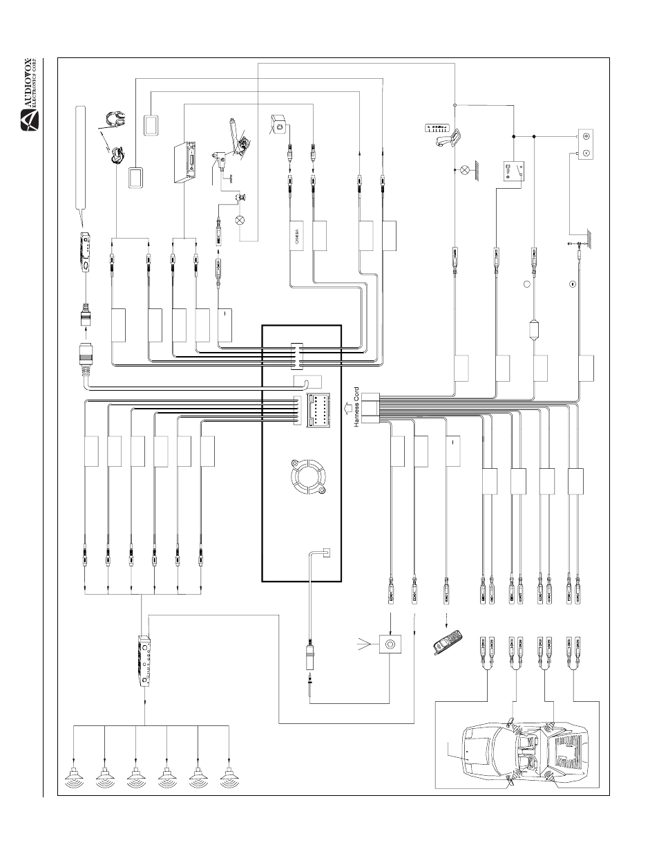 A c c, Av1410, Wiring diagra m | Audiovox AV1410 User Manual | Page 7 / 76