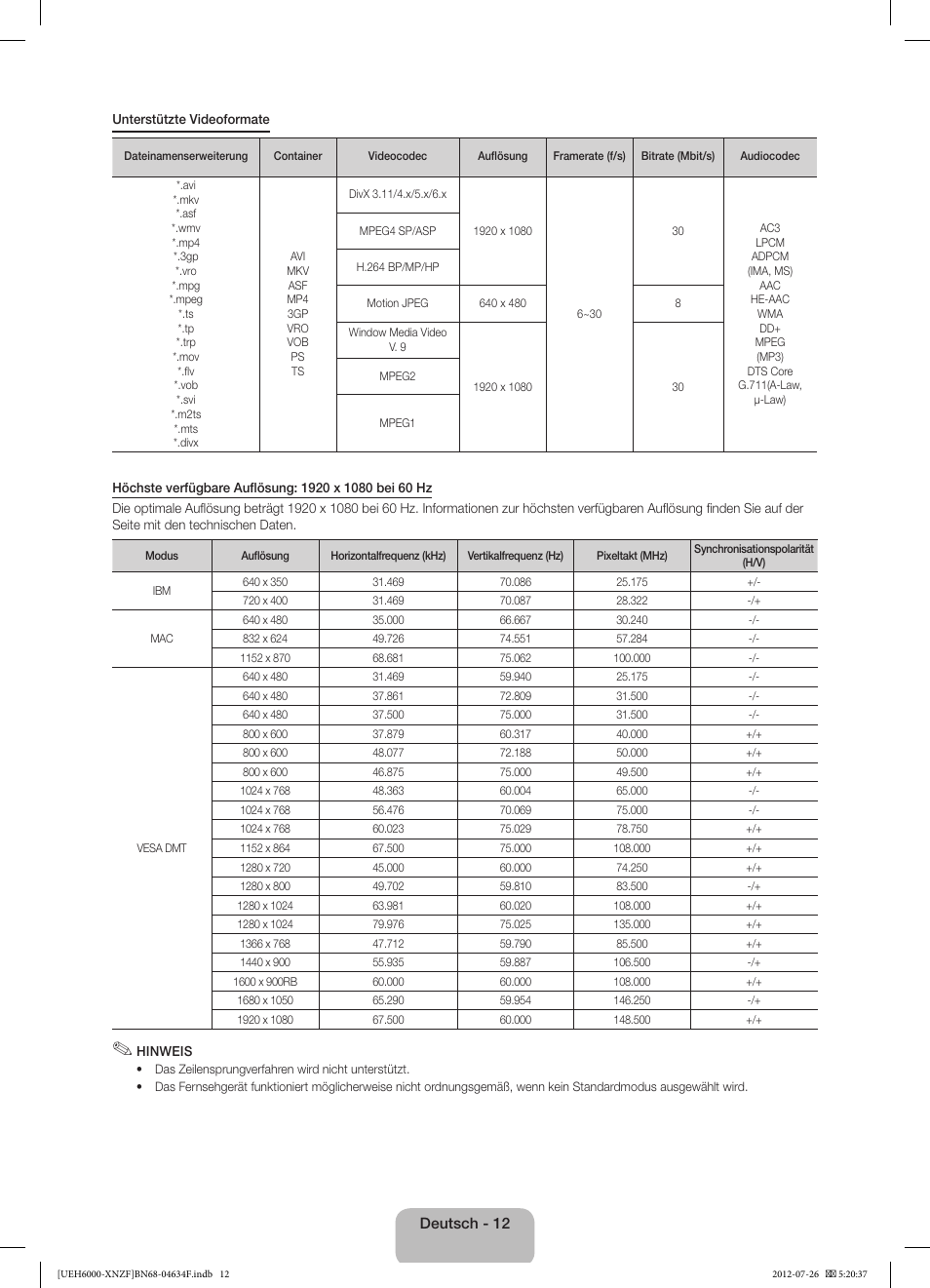 Samsung UE60EH6000S User Manual | Page 36 / 49