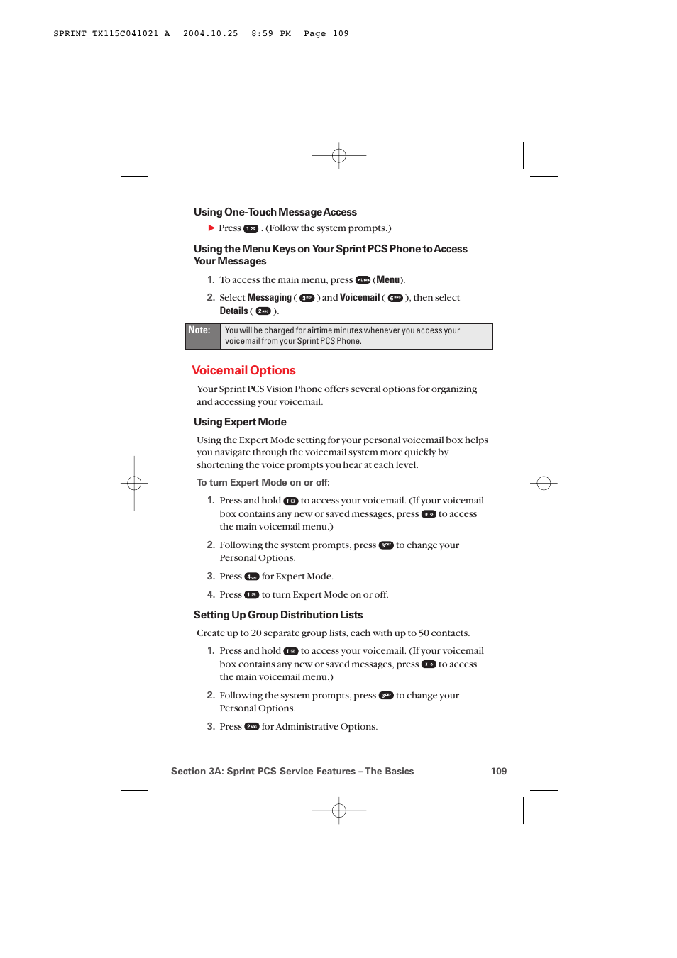 Voicemail options | Audiovox PM-8912 User Manual | Page 118 / 201