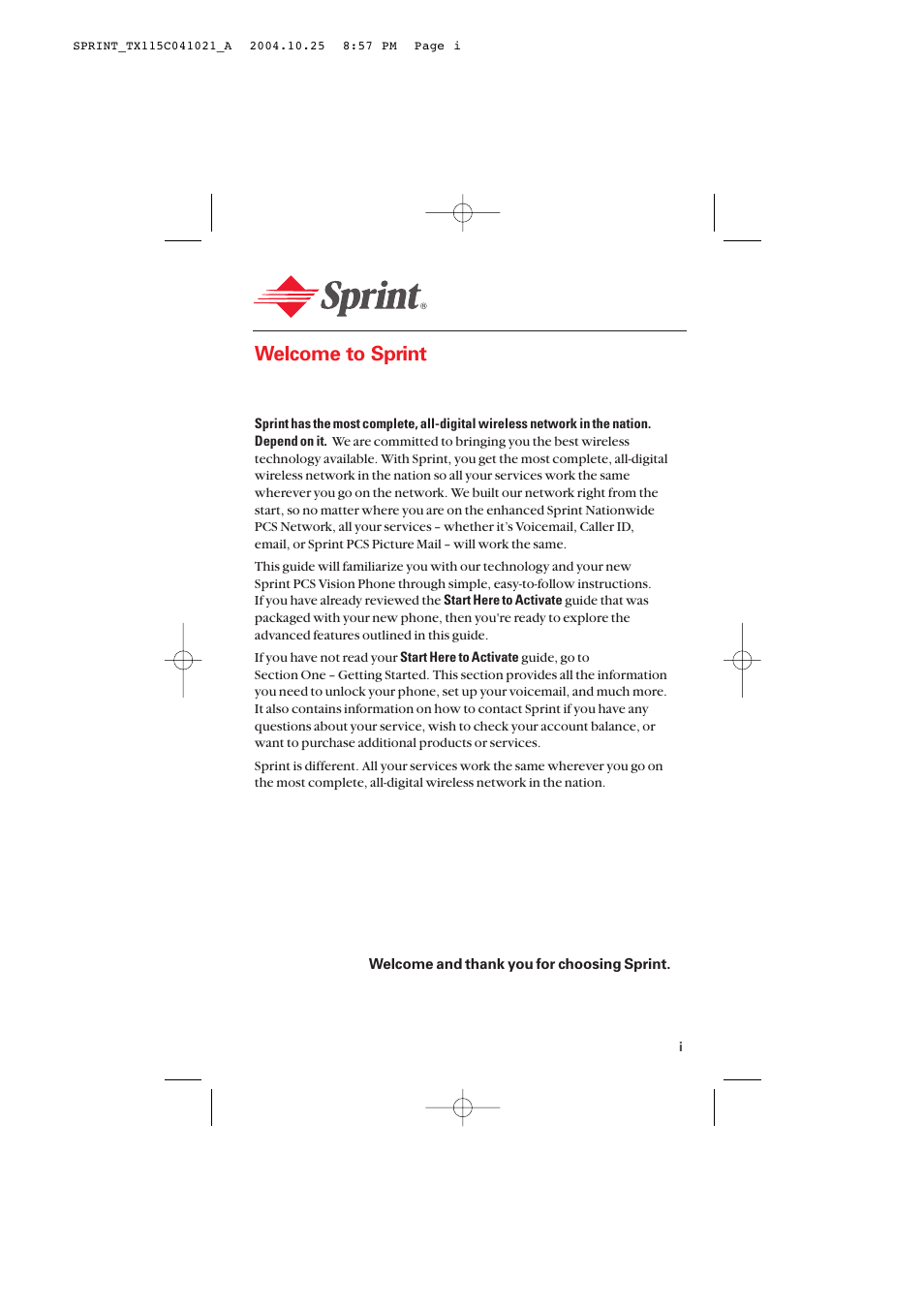 Welcome to sprint | Audiovox PM-8912 User Manual | Page 8 / 201