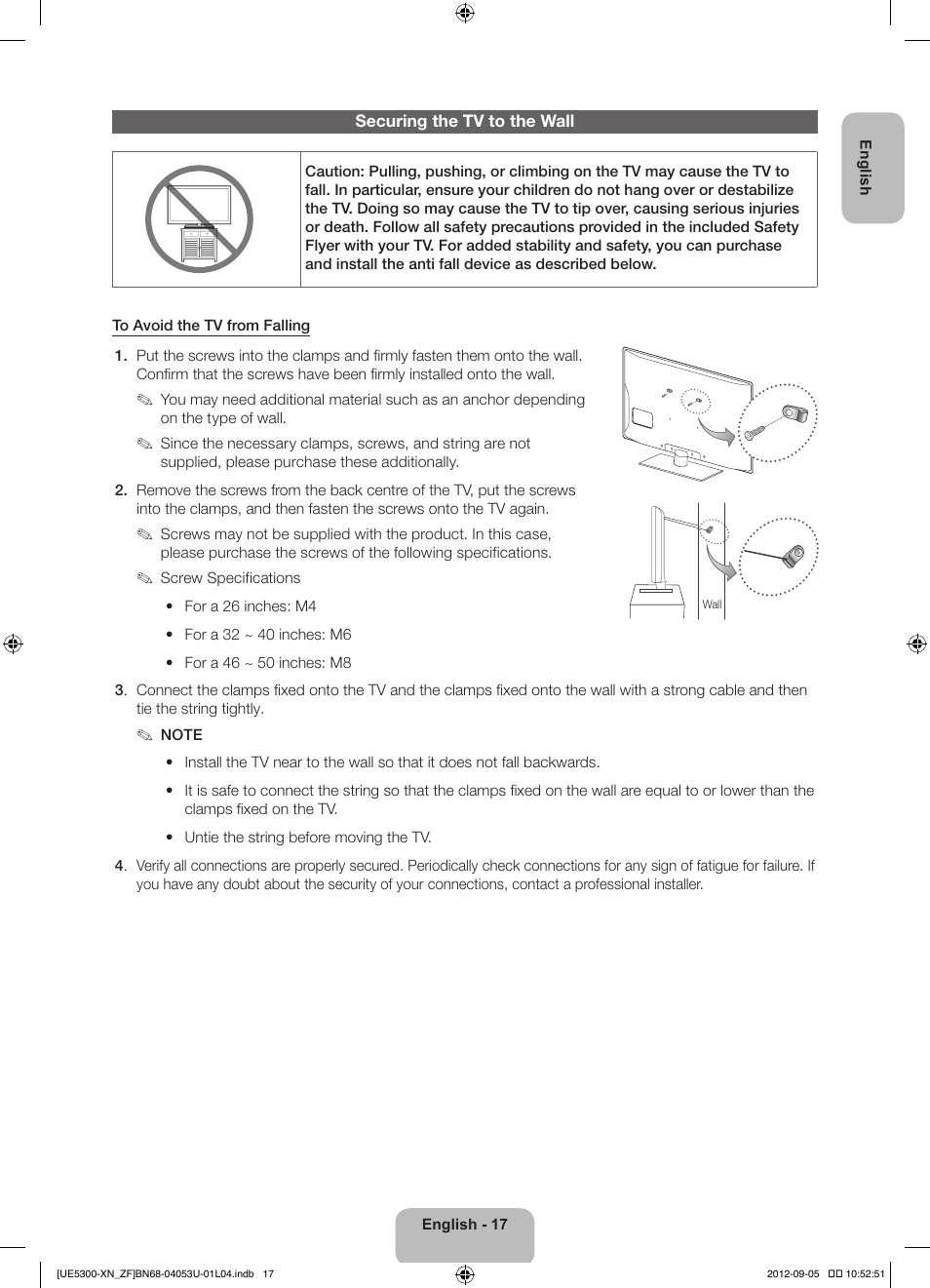 Samsung UE32EH5300W User Manual | Page 17 / 88