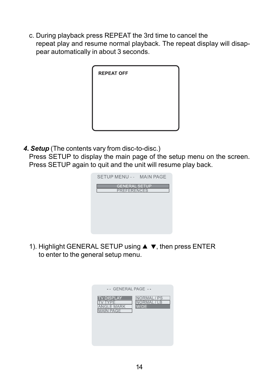 Audiovox DV9000 User Manual | Page 14 / 24