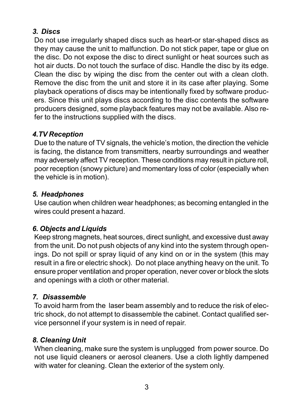 Audiovox DV9000 User Manual | Page 3 / 24