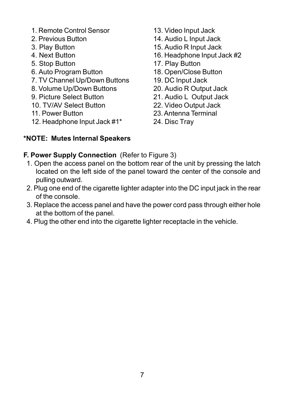 Audiovox DV9000 User Manual | Page 7 / 24