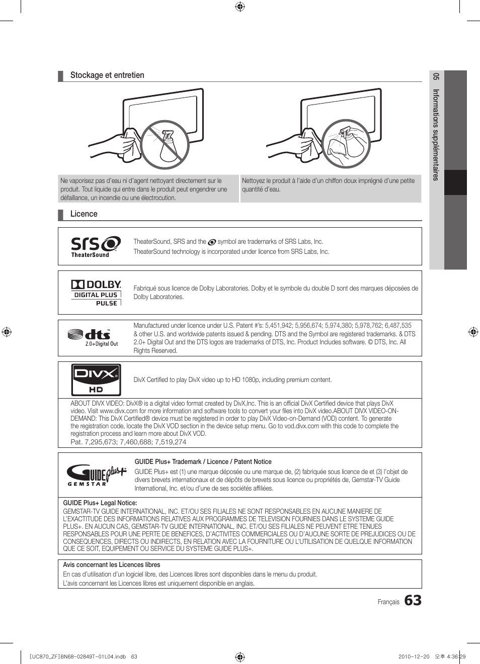 Samsung UE40S870XS User Manual | Page 127 / 258