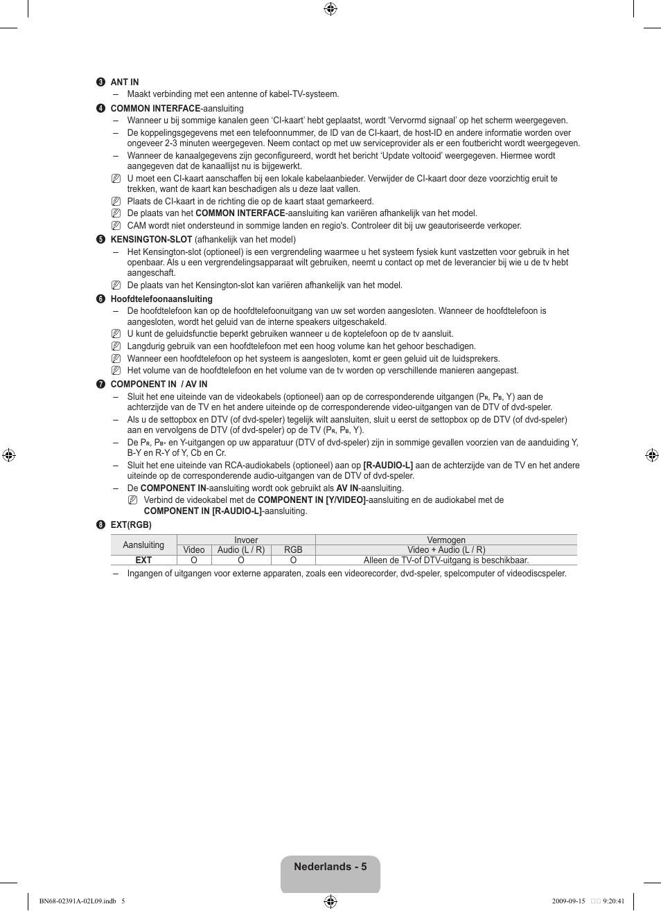 Samsung LE22B450C8W User Manual | Page 109 / 314