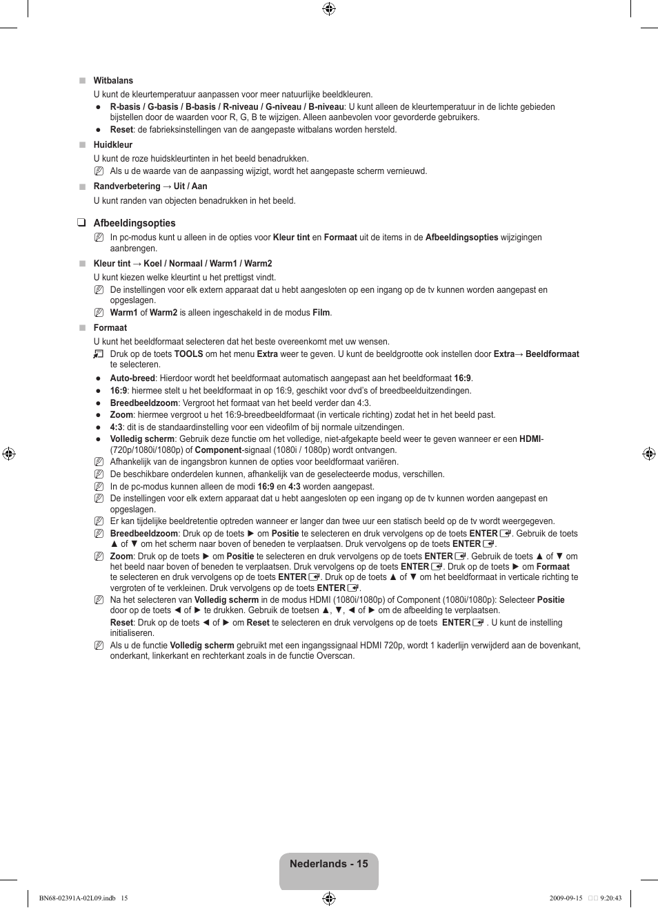 Samsung LE22B450C8W User Manual | Page 119 / 314