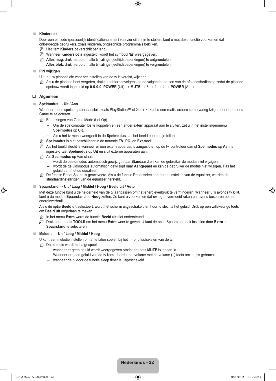 Samsung LE22B450C8W User Manual | Page 126 / 314