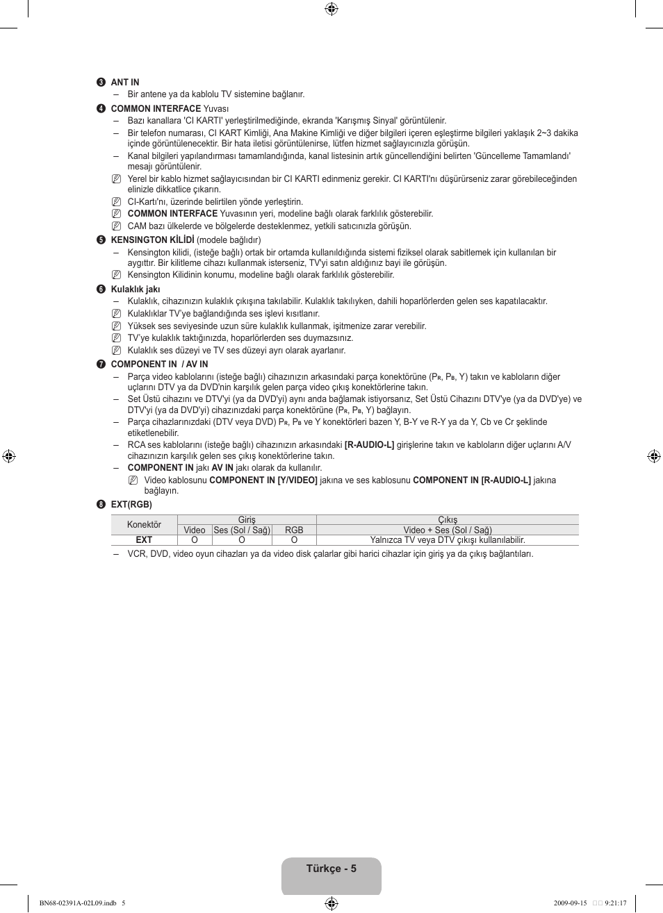 Samsung LE22B450C8W User Manual | Page 279 / 314