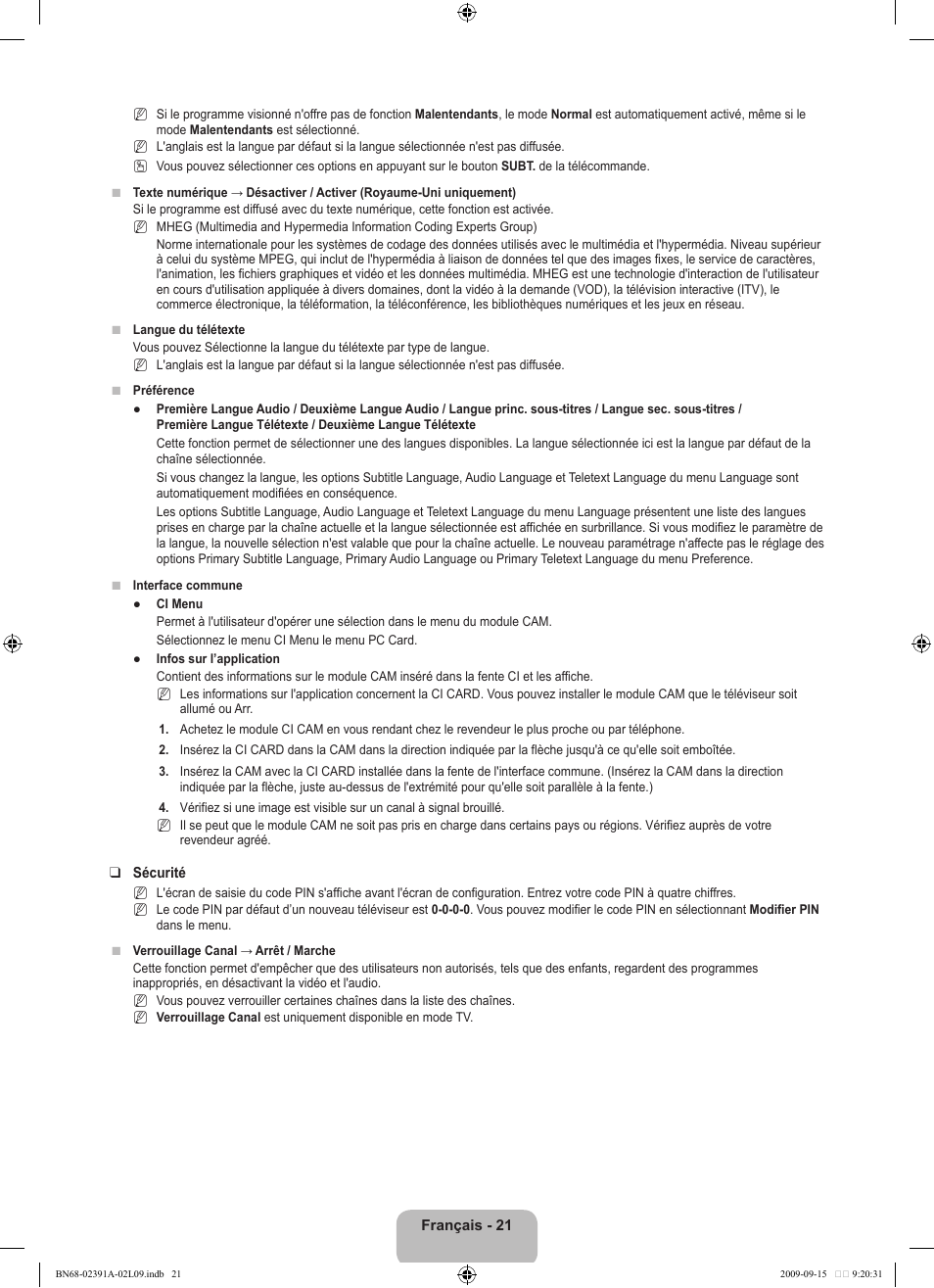 Samsung LE22B450C8W User Manual | Page 57 / 314