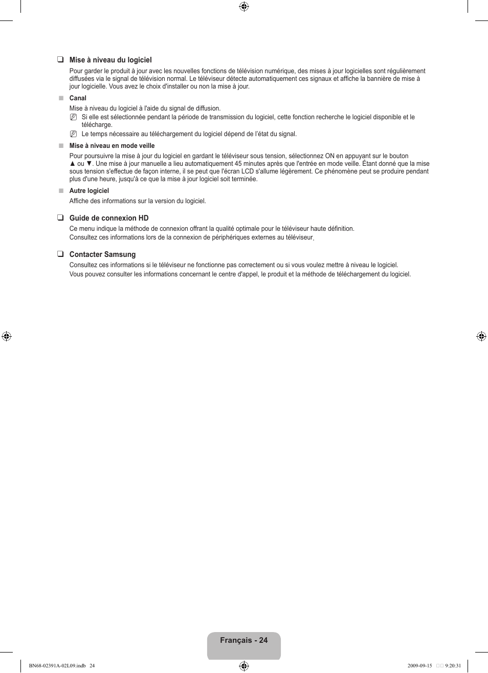 Samsung LE22B450C8W User Manual | Page 60 / 314