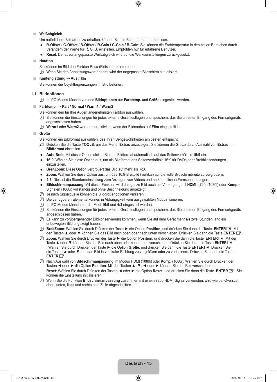 Samsung LE22B450C8W User Manual | Page 85 / 314