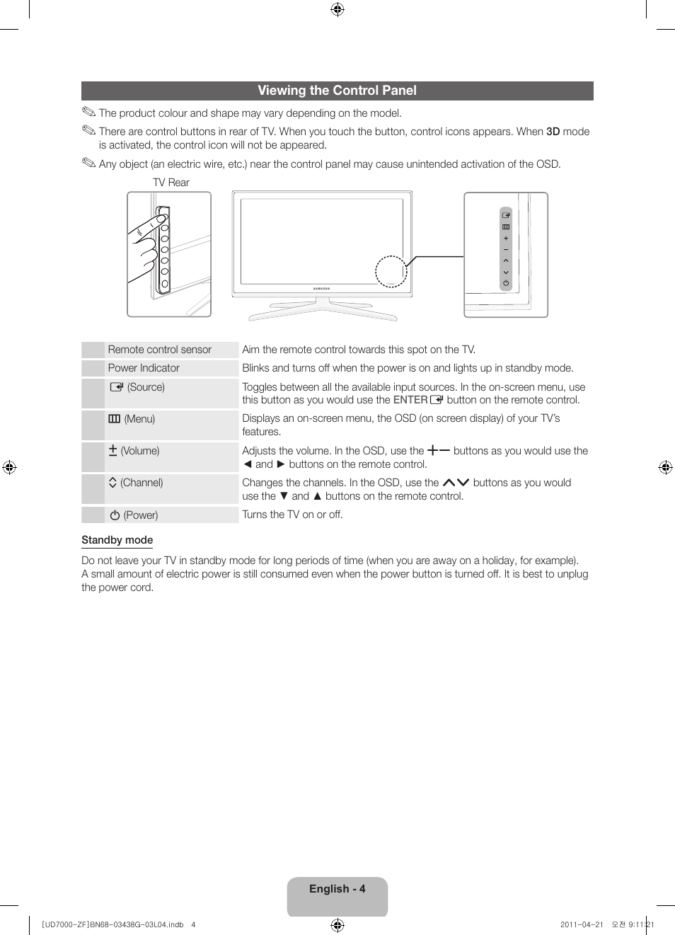 Samsung UE40D7000LS User Manual | Page 4 / 82