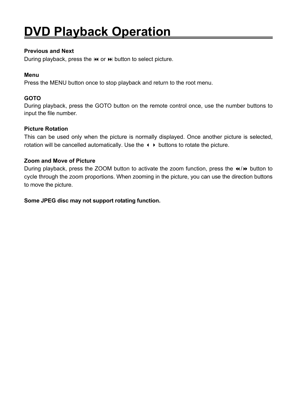 Dvd playback operation | Audiovox FPE1506DV User Manual | Page 33 / 45