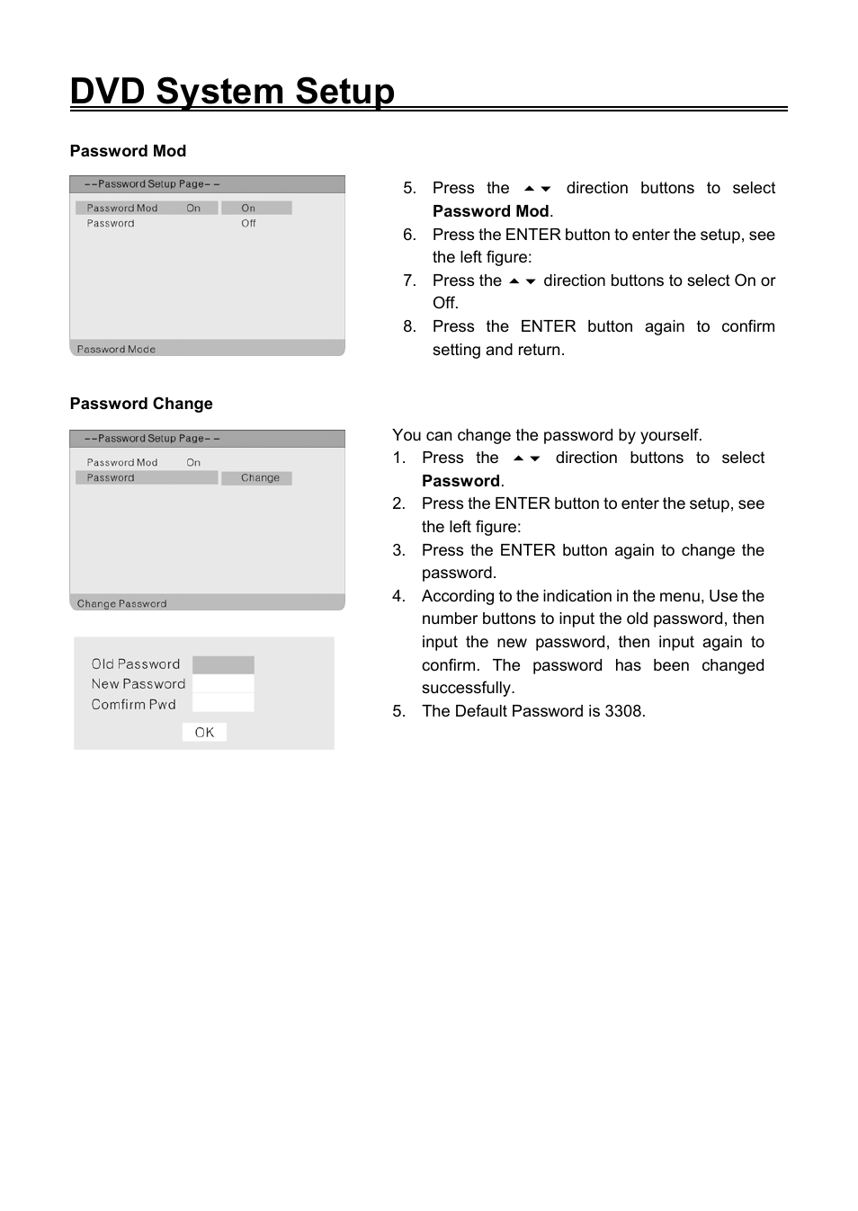 Dvd system setup | Audiovox FPE1506DV User Manual | Page 42 / 45