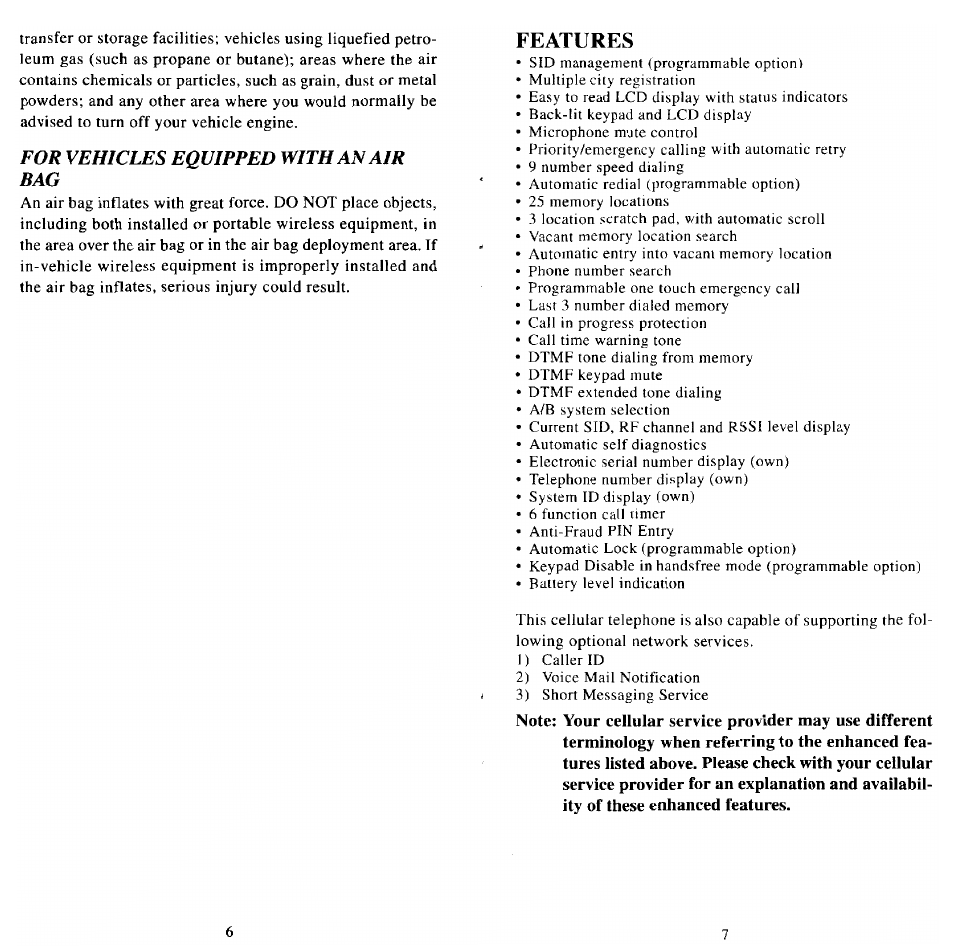 Features | Audiovox MVX501 User Manual | Page 5 / 24