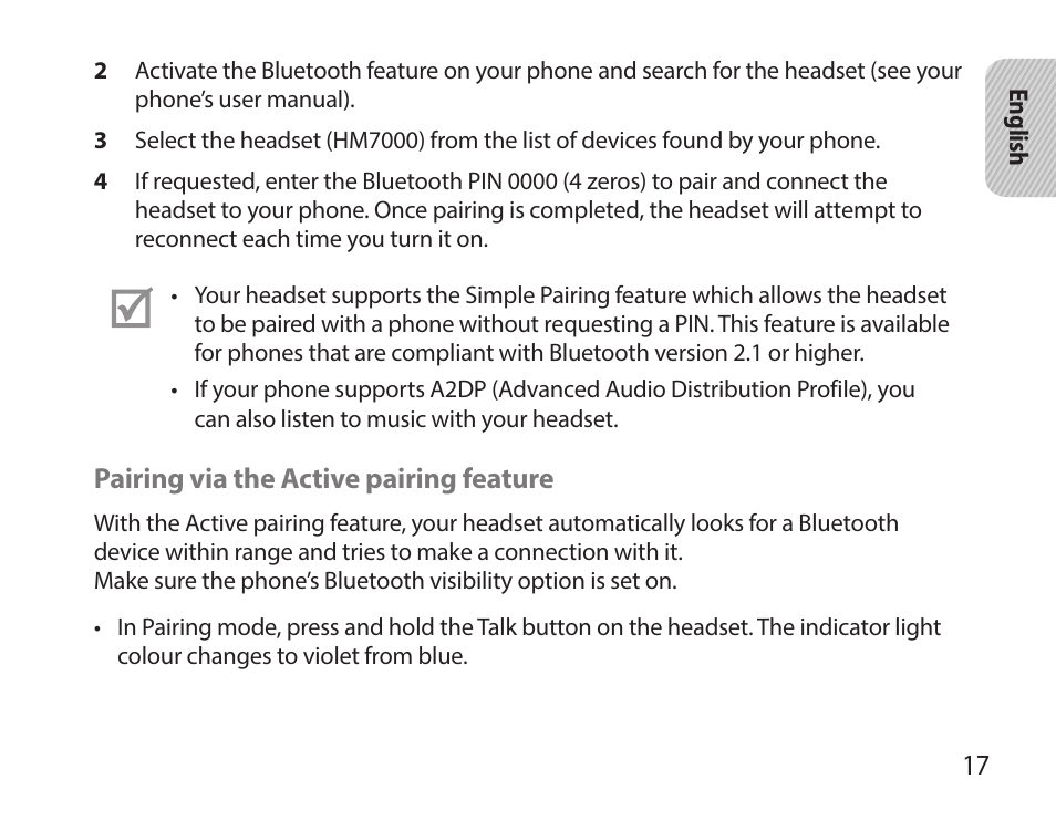 Samsung HM7000 User Manual | Page 19 / 160