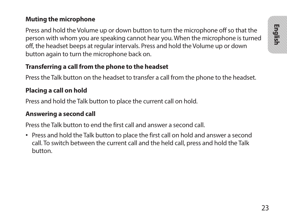 Samsung HM7000 User Manual | Page 25 / 160