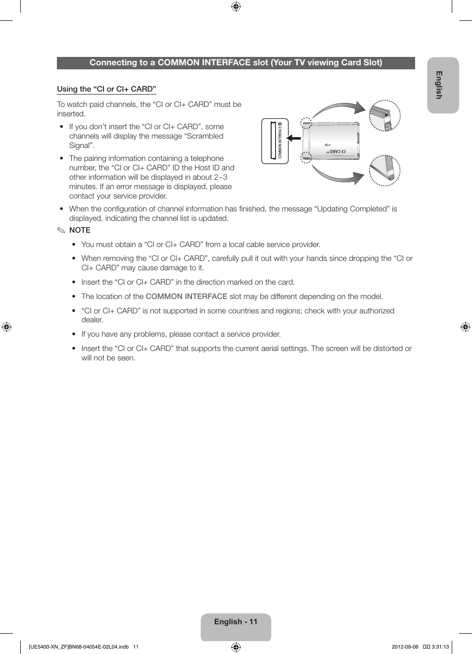 Samsung UE22ES5400W User Manual | Page 11 / 88