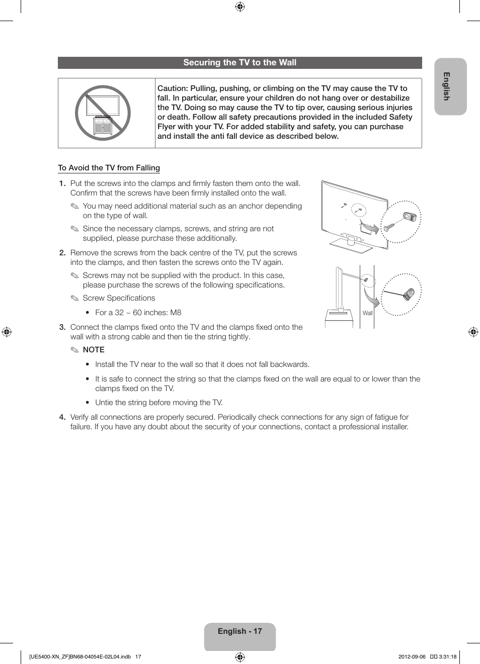 Samsung UE22ES5400W User Manual | Page 17 / 88