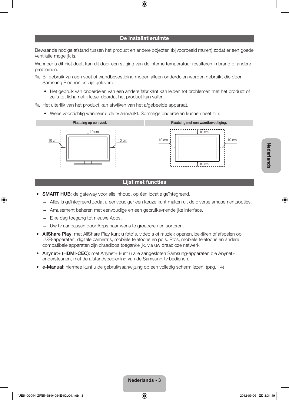 Samsung UE22ES5400W User Manual | Page 69 / 88