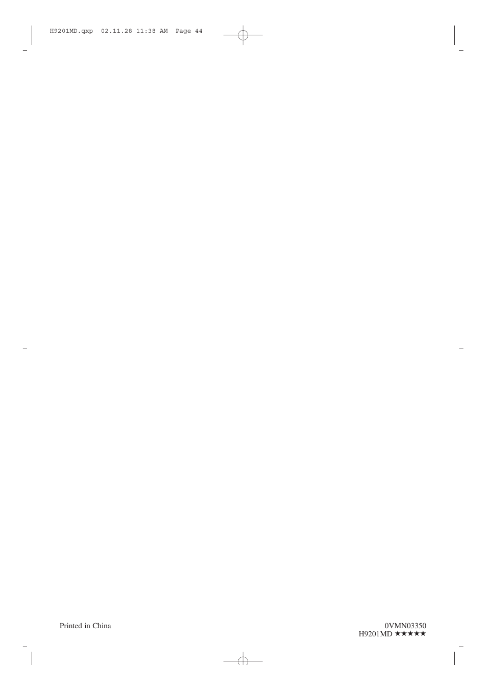 Audiovox AXWD2002 User Manual | Page 44 / 44