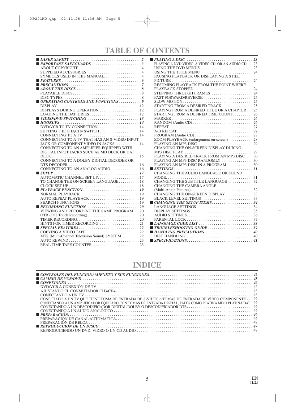 Audiovox AXWD2002 User Manual | Page 5 / 44