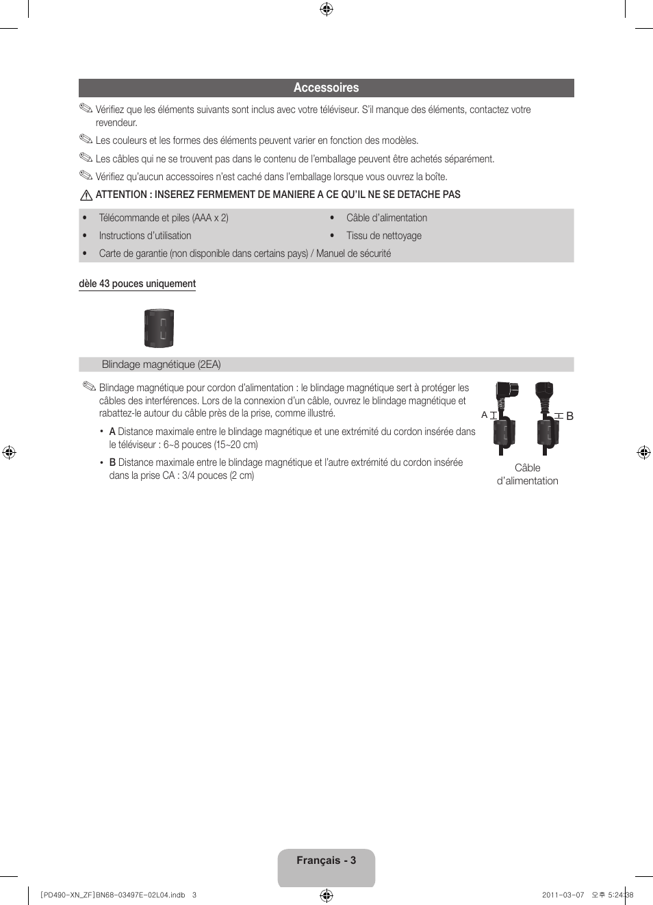 Samsung PS43D490A1W User Manual | Page 23 / 78