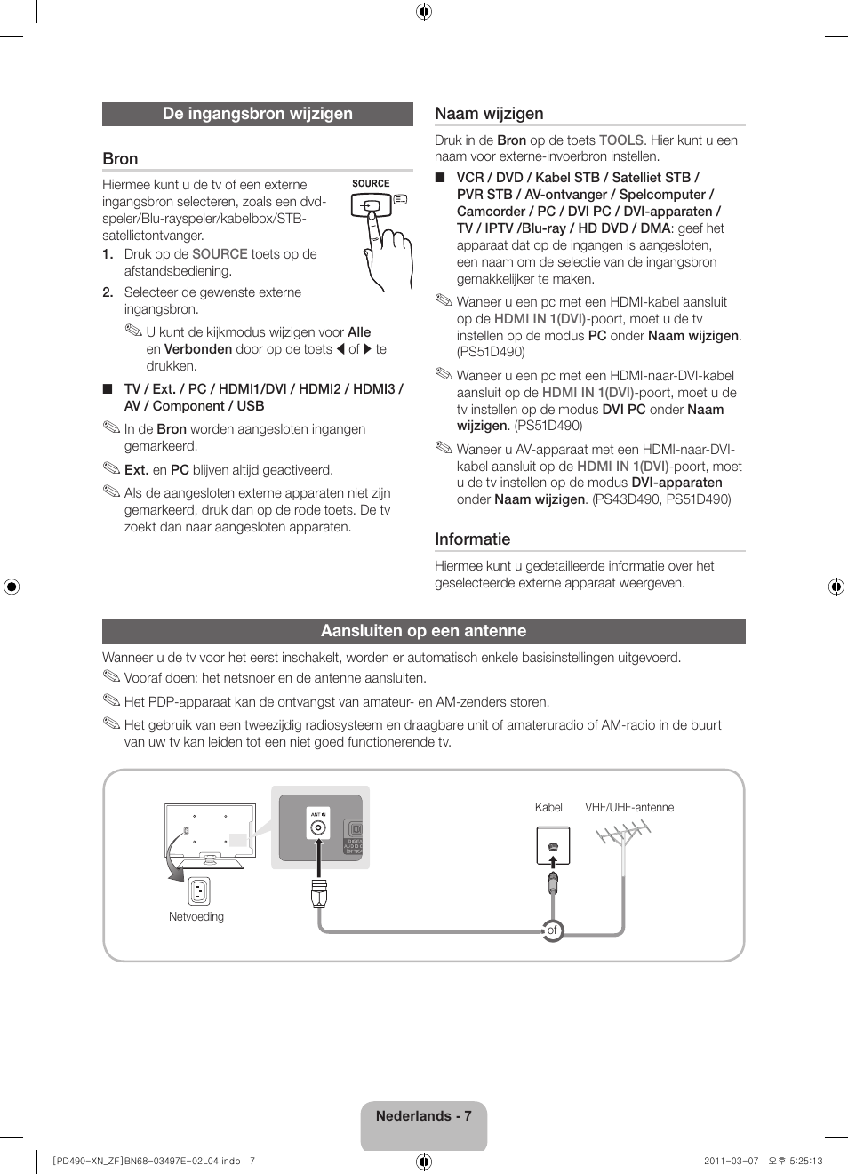 Samsung PS43D490A1W User Manual | Page 65 / 78
