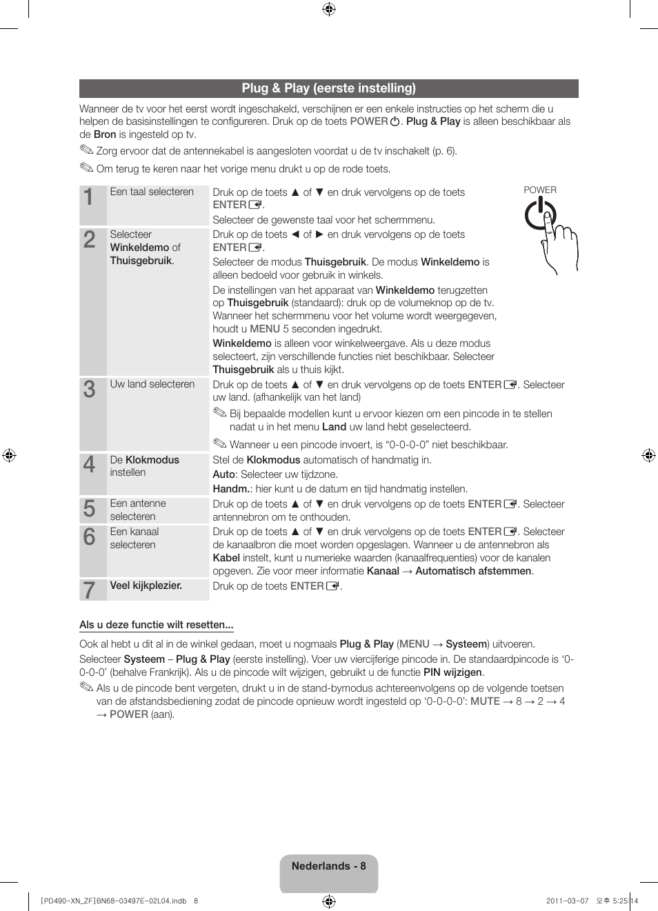 Samsung PS43D490A1W User Manual | Page 66 / 78