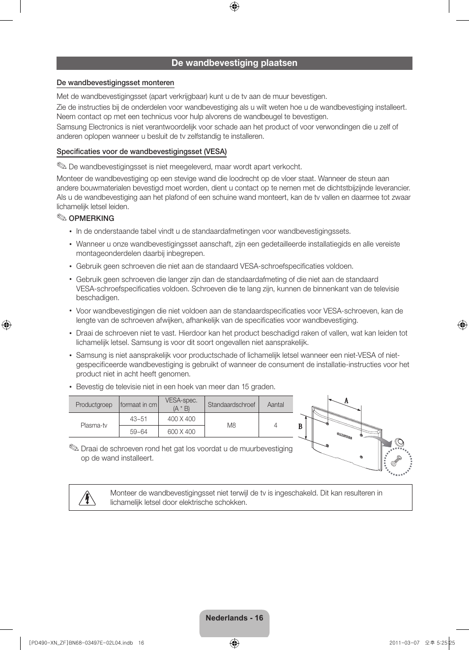 Samsung PS43D490A1W User Manual | Page 74 / 78