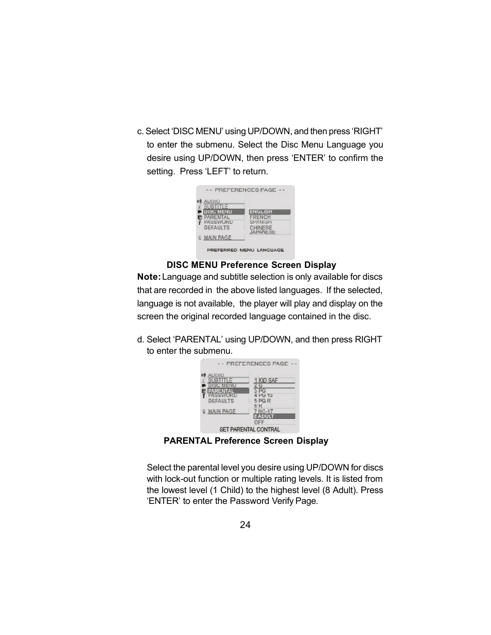 Audiovox AVD300 User Manual | Page 25 / 30