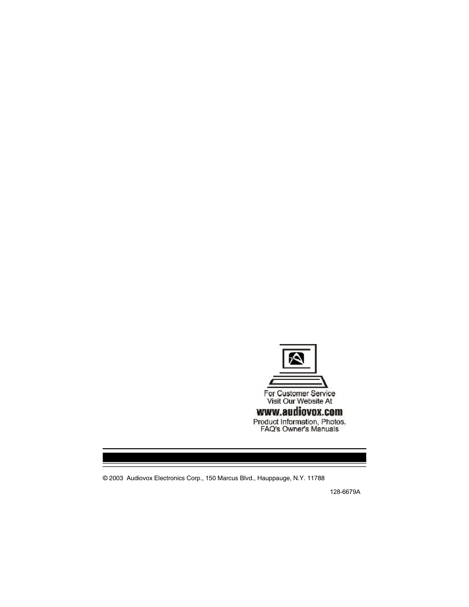 Audiovox AVD300 User Manual | Page 30 / 30