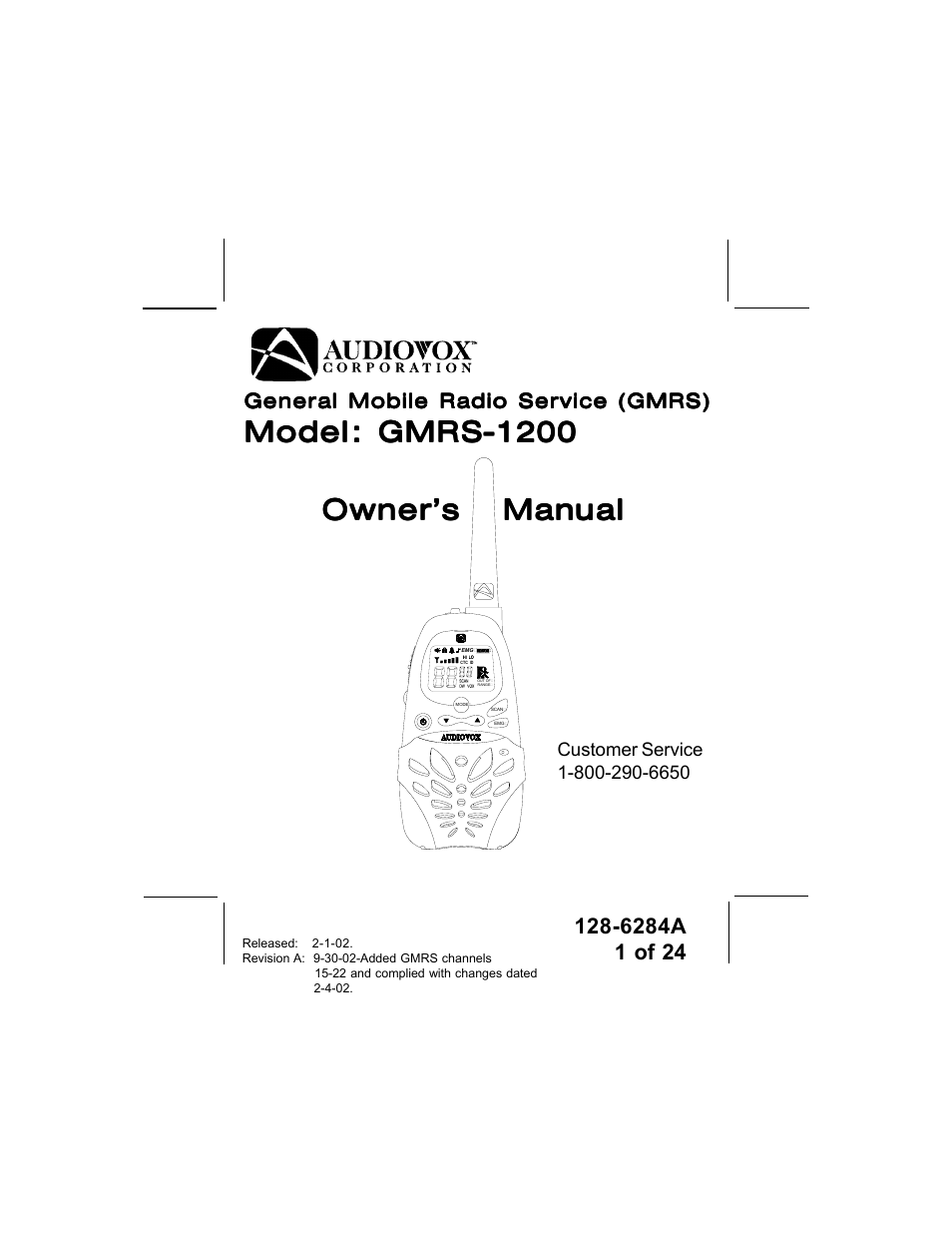 Audiovox DV1200 User Manual | 24 pages