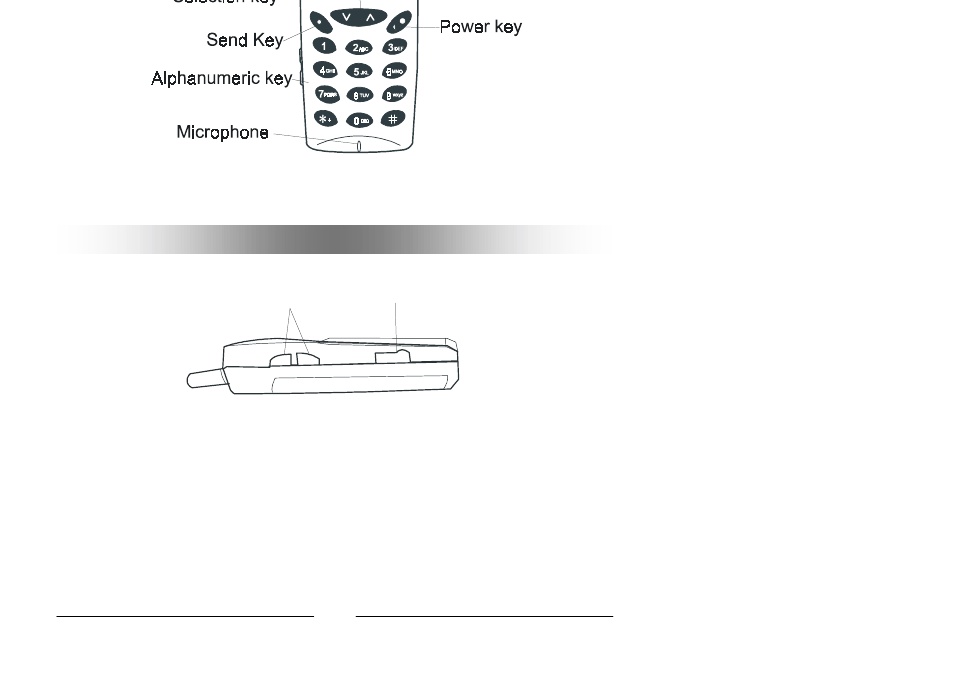 Side view | Audiovox GSM 900 system User Manual | Page 17 / 70