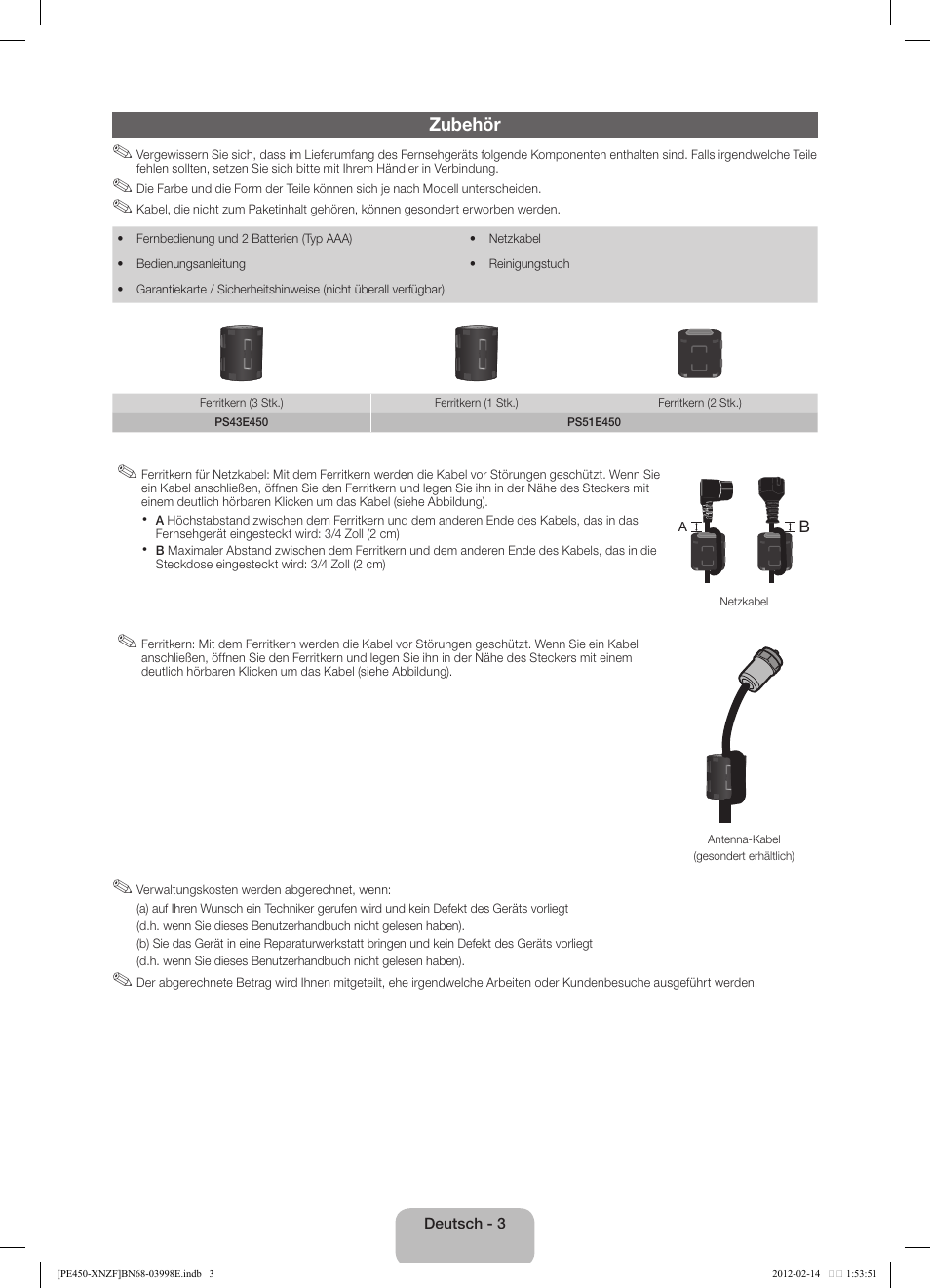 Samsung PS51E450A1W User Manual | Page 27 / 49