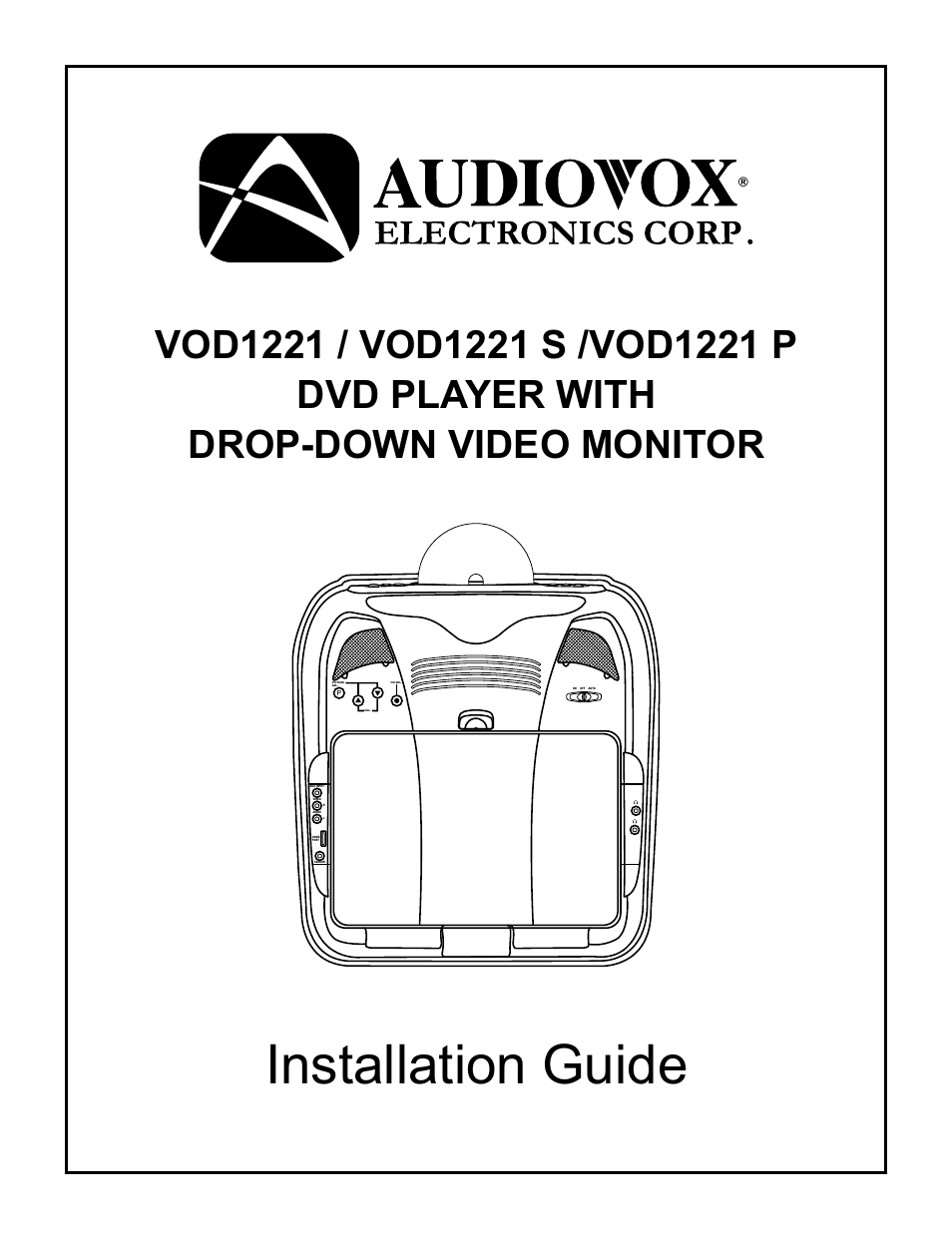 Audiovox VOD1221 P User Manual | 11 pages