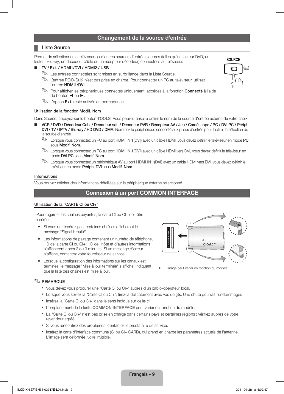 Samsung LE32D403E2W User Manual | Page 23 / 57