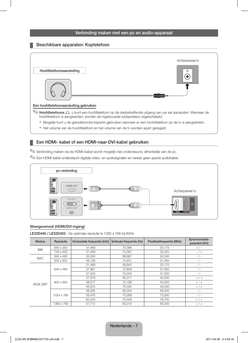 Samsung LE32D403E2W User Manual | Page 49 / 57