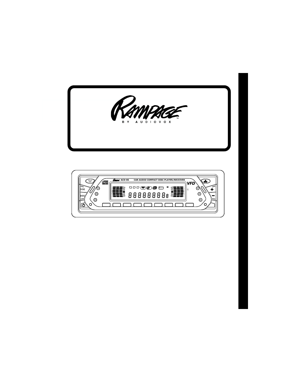 Audiovox ACD85 User Manual | 20 pages