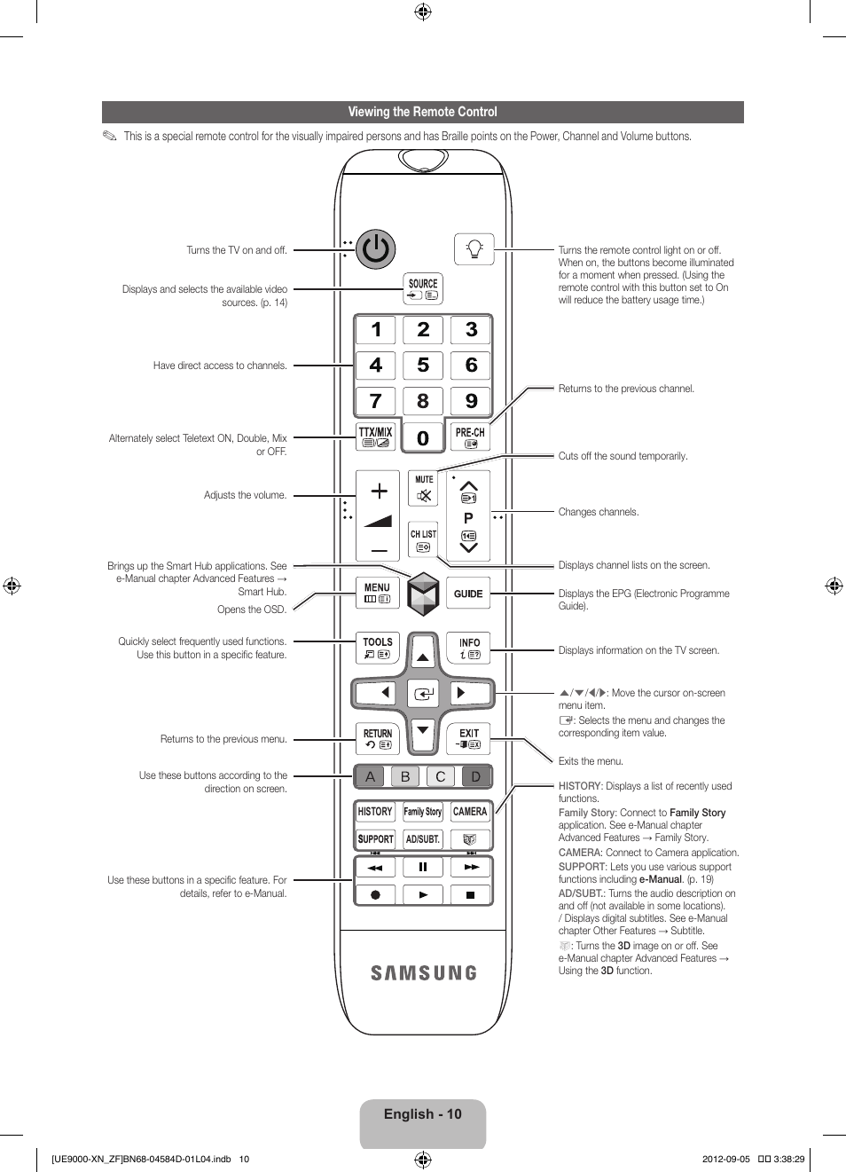 Samsung UE75ES9000S User Manual | Page 10 / 93