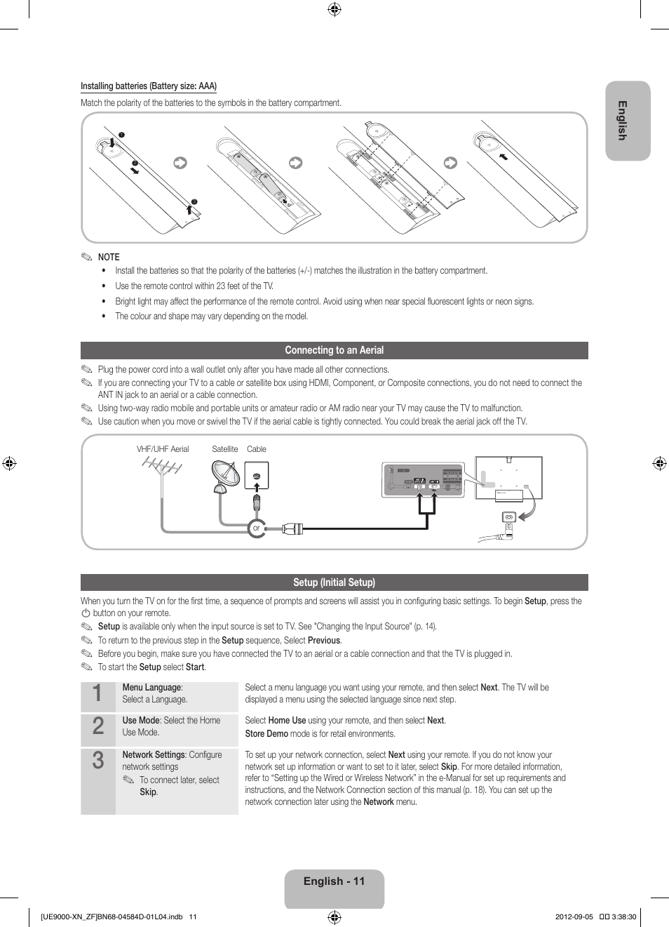 Samsung UE75ES9000S User Manual | Page 11 / 93